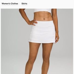Lululemon pace Rival mid skirt in 12" length.. wore once!!!